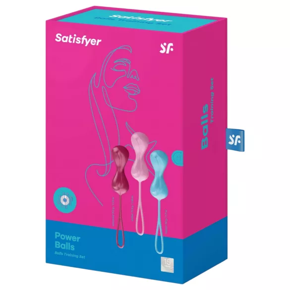 Satisfyer - geishaballen set met bewegende balletjes - 3 stuks