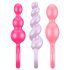 Satisfyer Booty Call - kleurrijke anale plug set (3-delig)