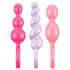 Satisfyer Booty Call - anaal plug set - siliconen - 3 stuks - multi color