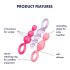 Satisfyer Booty Call - kleurrijke anale plug set (3-delig)