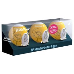 Satisfyer Egg Fierce - ei masturbator set (3 stuks)