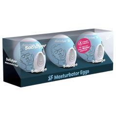 Satisfyer Egg Savage - eimasturbator set (3 stuks)