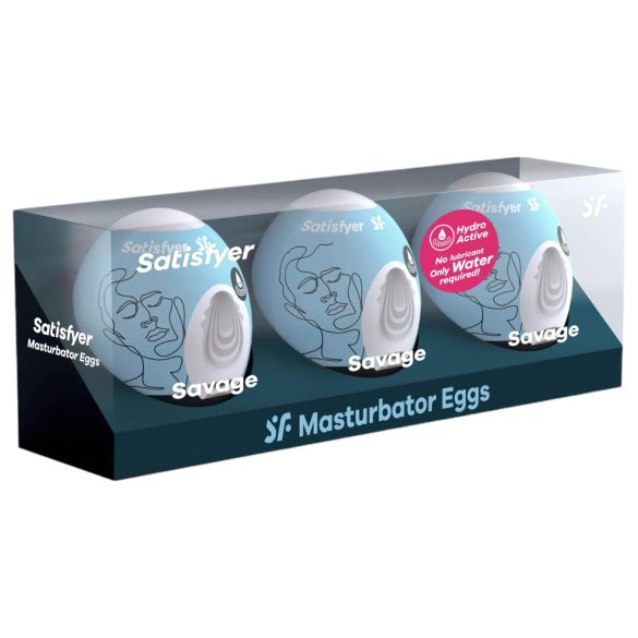Satisfyer Egg Savage - Ei Masturbator Set (3 stuks)