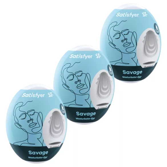 Satisfyer Egg Savage - masturbator eitjes set - 3 stuks
