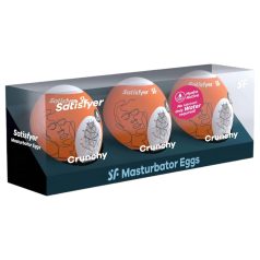 Satisfyer Egg Crunchy - ei masturbator set (3st)