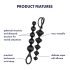 Satisfyer Love Beads - kralen anaal dildo set (zwart)
