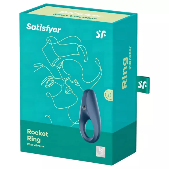 Satisfyer Rocket Ring - vibrerende penisring - waterdicht - blauw