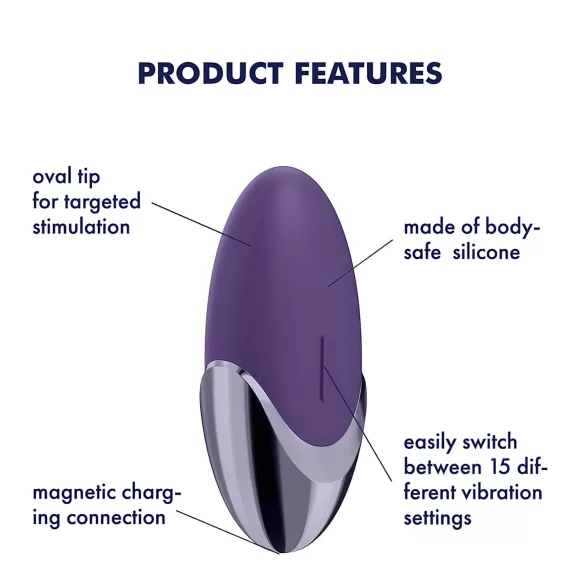Satisfyer Purple Pleasure - clitoris vibrator - oplaadbaar - paars