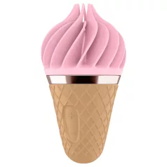  Satisfyer Sweet Treat - clitorisstimulator met rotatie - oplaadbaar - roze/bruin