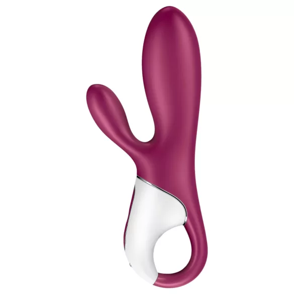 Satisfyer Hot Bunny - App-gestuurde verwarmende vibrator met clitorisstimulator (rood)
