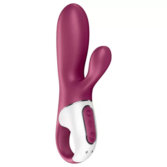 Satisfyer Hot Bunny - App-gestuurde verwarmende vibrator met clitorisstimulator (rood)