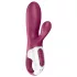 Satisfyer Hot Bunny - App-gestuurde verwarmende vibrator met clitorisstimulator (rood)