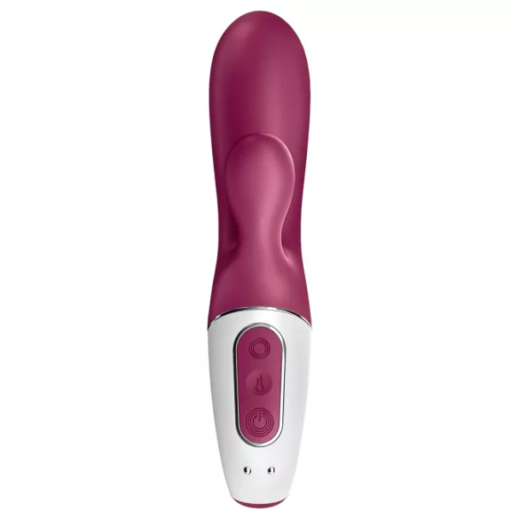 Satisfyer Hot Bunny - App-gestuurde verwarmende vibrator met clitorisstimulator (rood)
