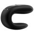 Satisfyer Double Fun - slimme, waterdichte partnervibrator (zwart)