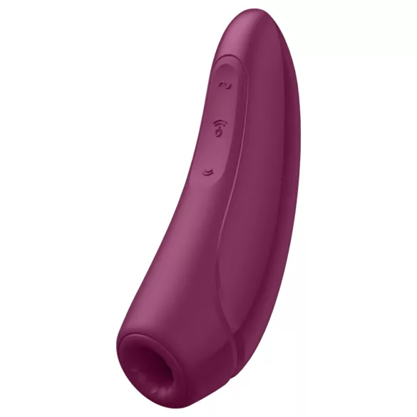 Satisfyer Curvy 1+ - luchtdruk clitorisstimulator - app bestuurbaar - rood