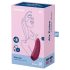 Satisfyer Curvy 1+ - luchtdruk clitorisstimulator - app bestuurbaar - rood