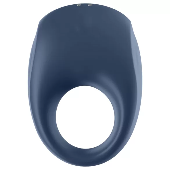 Satisfyer Strong One - App-gestuurde vibrerende penisring voor mannen (blauw)