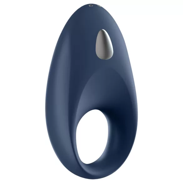 Satisfyer Mighty One - vibrerende penisring - bluetooth - siliconen - blauw