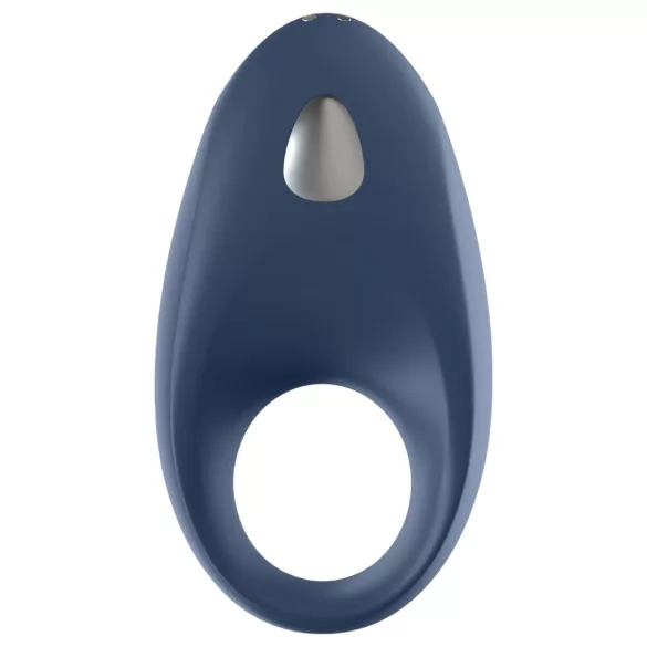 Satisfyer Mighty One - vibrerende penisring - bluetooth - siliconen - blauw
