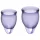 Satisfyer Feel Confident - menstruatiecup set - siliconen - paars