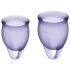 Satisfyer Feel Confident - menstruatiecup set (paars)