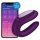 Satisfyer Double Joy - slimme, waterdichte paarvibrator (paars)