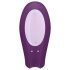 Satisfyer Double Joy - slimme, waterdichte paarvibrator (paars)
