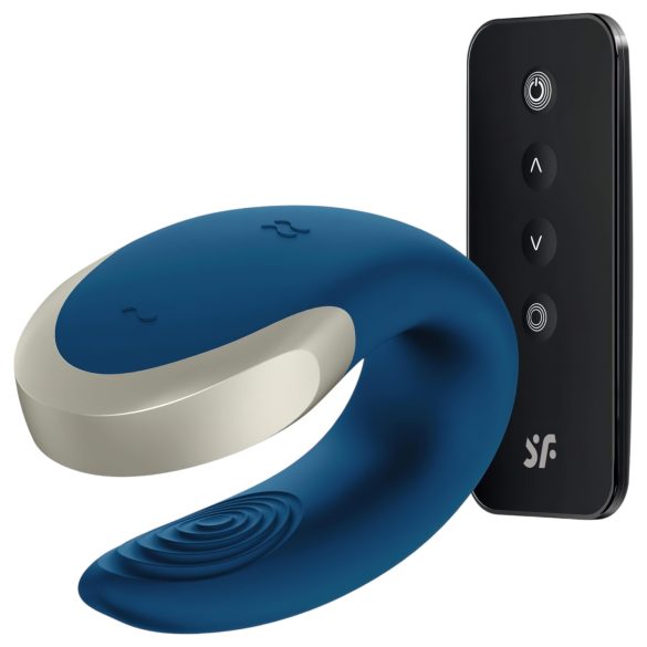 Satisfyer Double Love - slimme koppelvibrator (blauw)