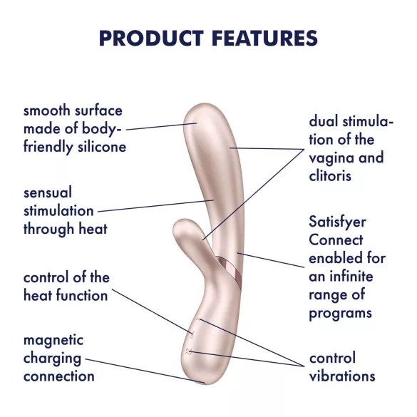 Satisfyer Hot Lover - App-gestuurde vibrator (zilver)