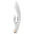 Satisfyer Double Flex - App-gestuurde vibrator met clitorisstimulator (wit)