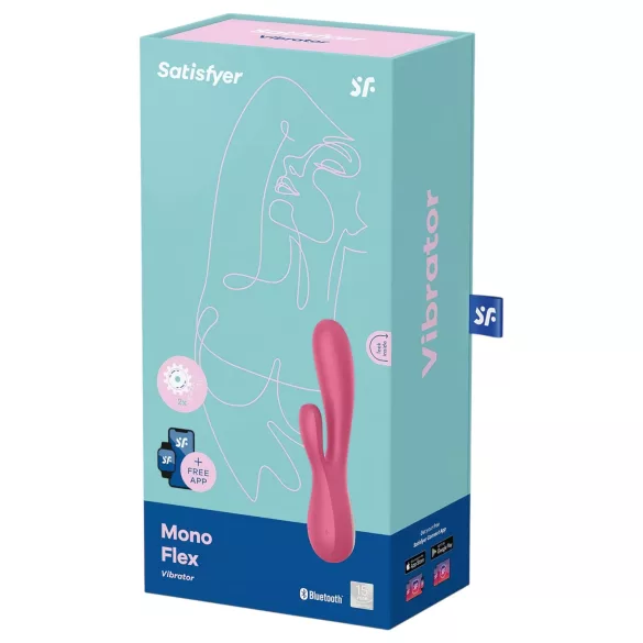 Satisfyer Mono Flex - vibrator - waterproof - rood