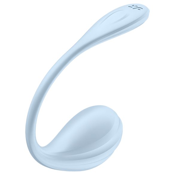 Satisfyer Smooth Petal - slim smart ei-vibrator (blauw)