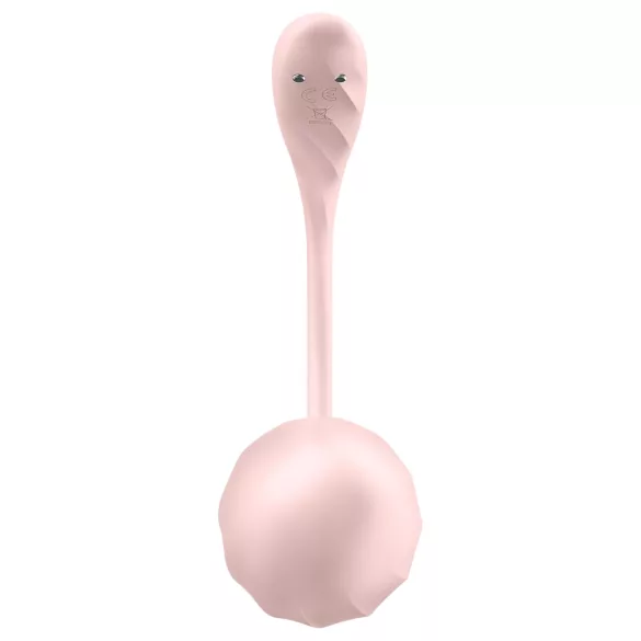 Satisfyer Ribbed Petal - vibrerend ei met afstandsbediening - siliconen - roze