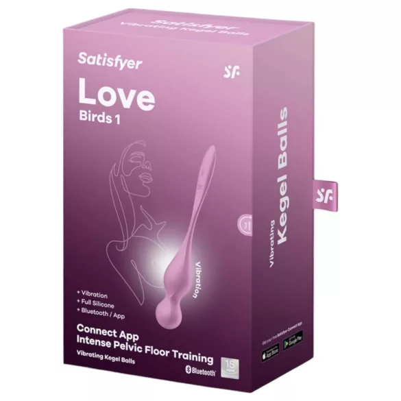 Satisfyer Love Birds 1 - App-gestuurde vibrerende geishabal (roze)
