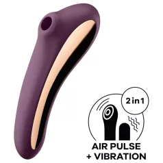   Satisfyer Dual Kiss - vibrator voor vagina en clitoris - 2-in-1 - paars