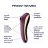 Satisfyer Dual Kiss - 2-in-1, vaginale en clitoris vibrator (paars)