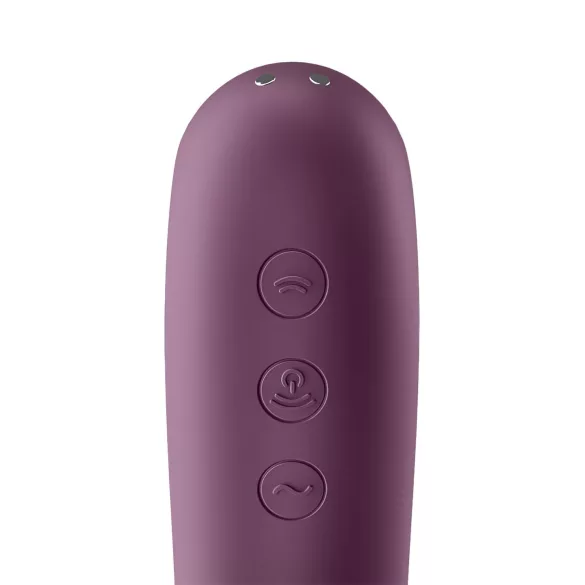 Satisfyer Dual Kiss - vibrator voor vagina en clitoris - 2-in-1 - paars