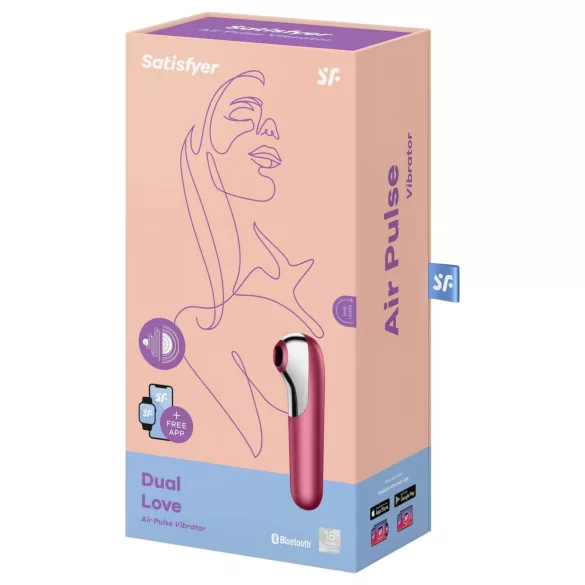 Satisfyer Dual Love - clitoris en vaginale vibrator - rood - oplaadbaar