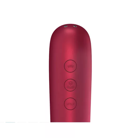 Satisfyer Dual Love - clitoris en vaginale vibrator - rood - oplaadbaar
