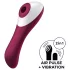 Satisfyer Dual Crush - vibrator voor vagina en clitoris - oplaadbaar - rood