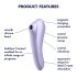 Satisfyer Dual Pleasure - slimme luchtpulserende 2-in-1 vibrator (paars)