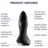 Satisfyer Rotator Plug 1 - anale vibrator met kralen - siliconen - zwart