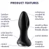 Satisfyer Rotator Plug 2 - anaalvibrator met kralen (zwart)