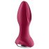 Satisfyer Rotator Plug 2 - oplaadbare, parelachtige anaal vibrator (rood)