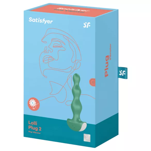 Satisfyer Lolli-Plug 2 - oplaadbare waterproof anale vibrator - groen