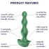 Satisfyer Lolli-Plug 2 - oplaadbare waterproof anale vibrator - groen