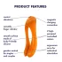 Satisfyer Candy Cane - vibrerende stimulator - oplaadbaar waterdicht - oranje