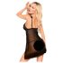 Penthouse After Sunset - doorzichtige babydoll en string (zwart)
