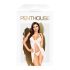Penthouse After Sunset - transparante babydoll en string (wit) - L/XL