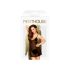 Penthouse Casual Seduction - kanten nachthemd en string (zwart) - M/L